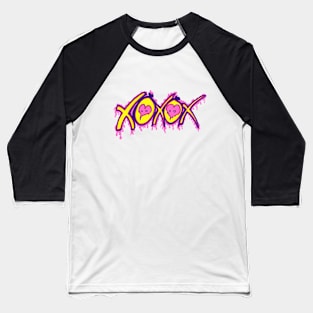 XOXOX Love Hugs Kisses and more Kisses Baseball T-Shirt